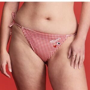 Old Navy x Disney Plus Size 4X (28 30) NWT Minnie Mouse Gingham Bikini Bottom